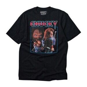 Reason Men’s Child’s Play Chucky Epic Black Tee T-Shirt Size 2X (XXL)
